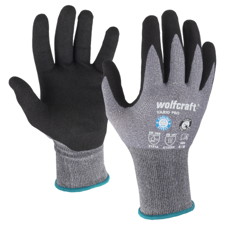 VARIO PRO Work Gloves, 1 Pair, Size 8 (M)