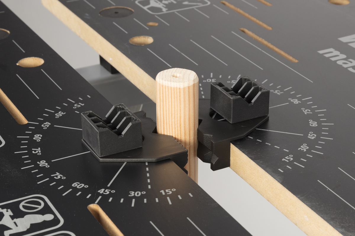 Clamping Jaw Set for Securing Horizontal and Round Workpieces, 4 Pcs.