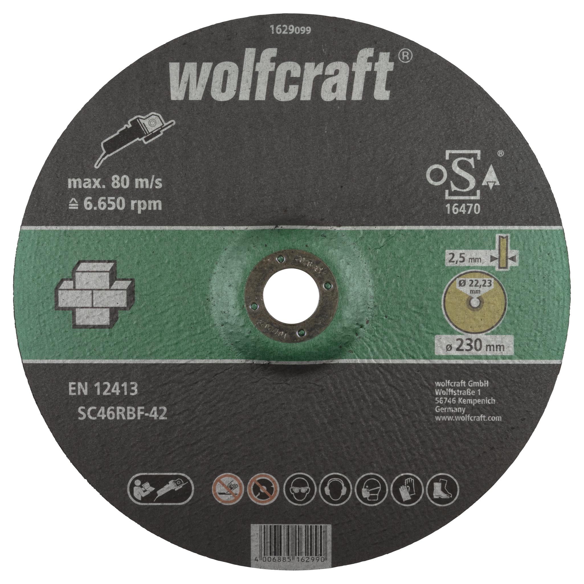 Cutting Disc for Stone, depressed centre, Ø 230 mm