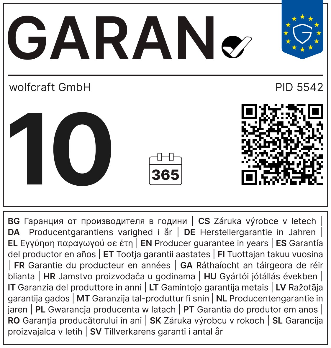 EU guarantee label 10 years (P_5542)