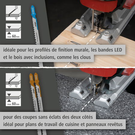 Jigsaw Blade Project Set for Kitchen Installation, 3 Pcs. (fr)
