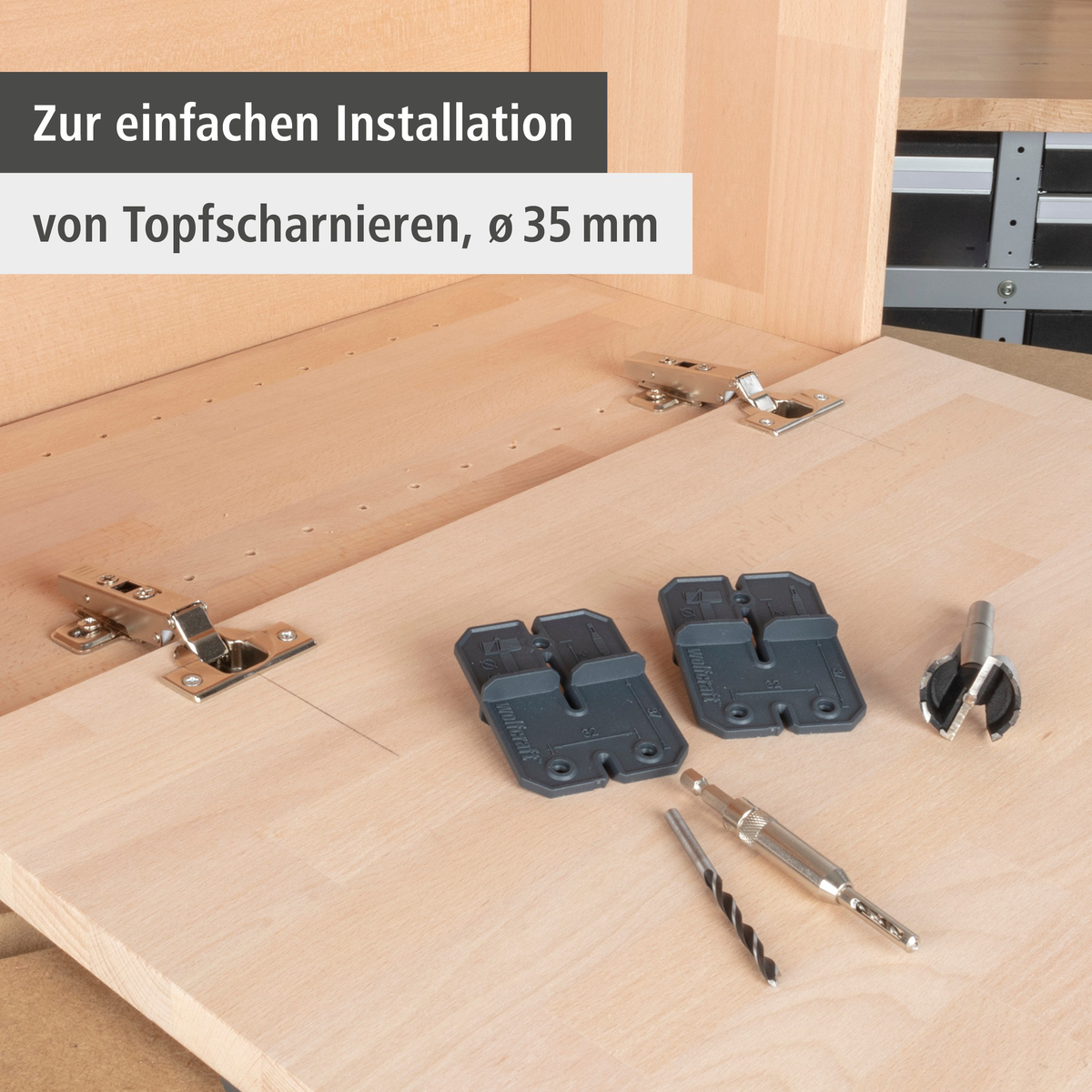 Hinge hole set, Ø 35 mm, 5 pcs. (de)