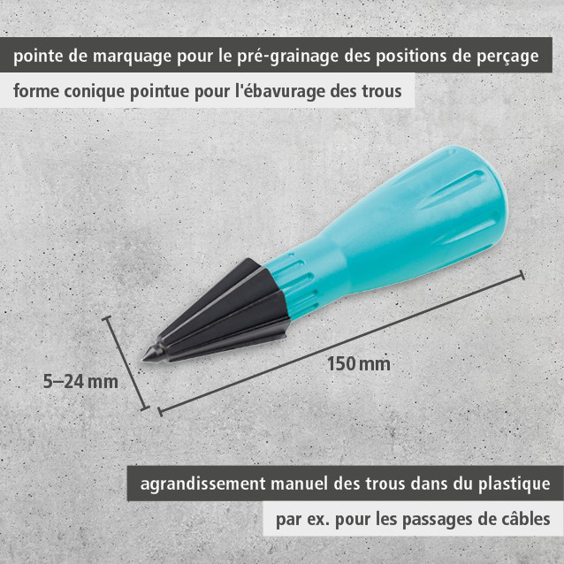 Hand-Held Enlarging Mill with Marking Tip
