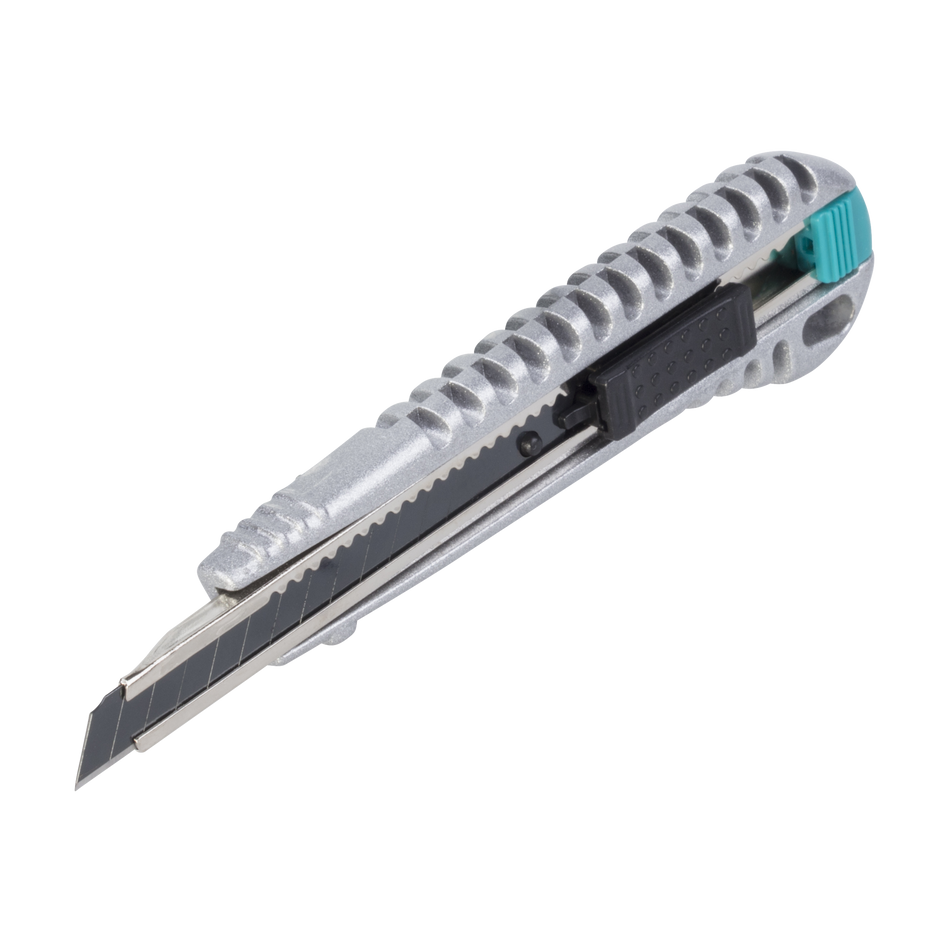 Metal Snap-Off Blade Knife, 9 mm, Profi-Sharp” Black Blade