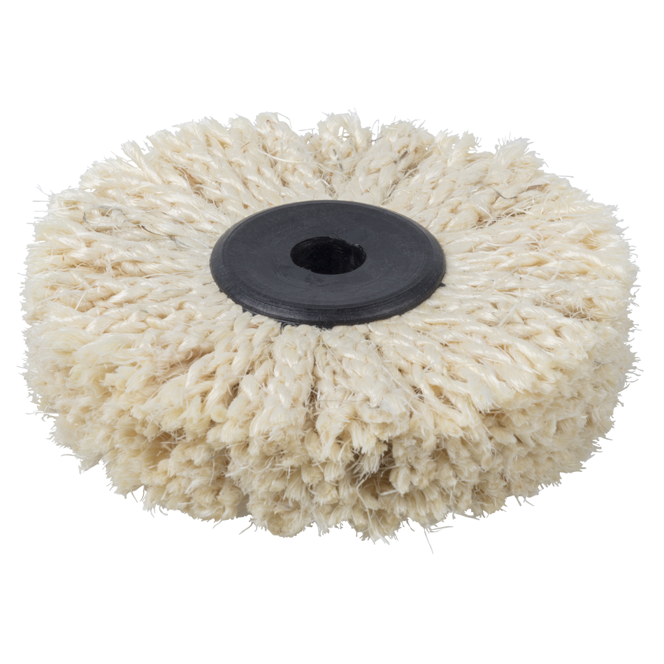 Sisal Knurled Brush, Ø 85 mm - Image 1