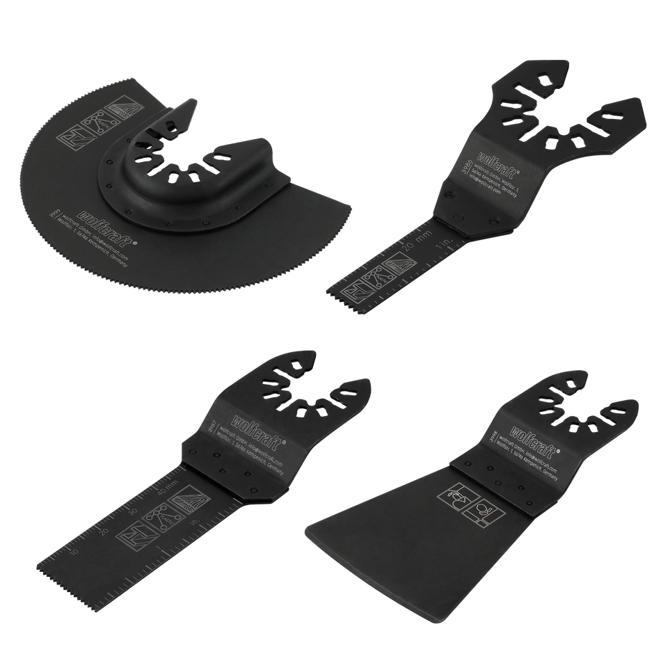 Multi-Tool Set for Laminate and Skirting Boards, 4 Pcs.