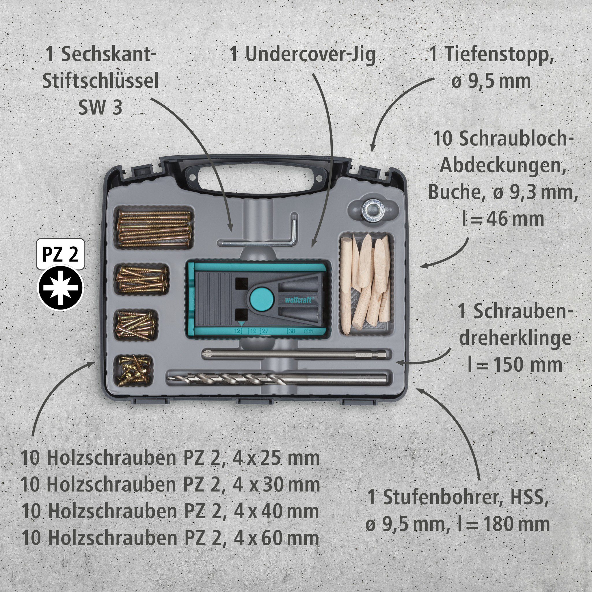 Undercover Jig Set PZ, 55 pcs. (de)