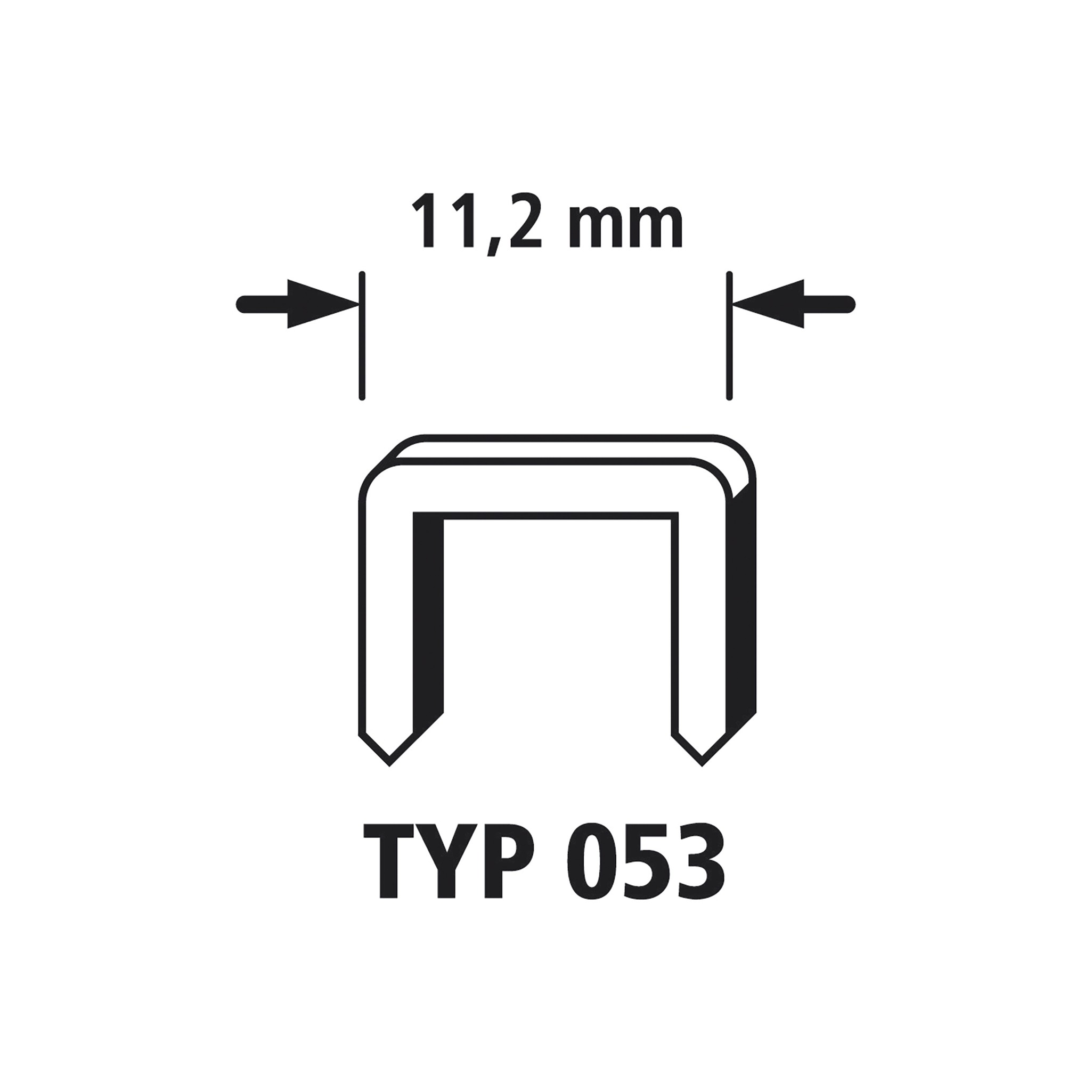Broad Back Staples, Steel, Type 053