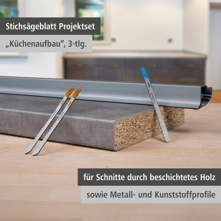 Jigsaw Blade Project Set for Kitchen Installation, 3 Pcs. (de)