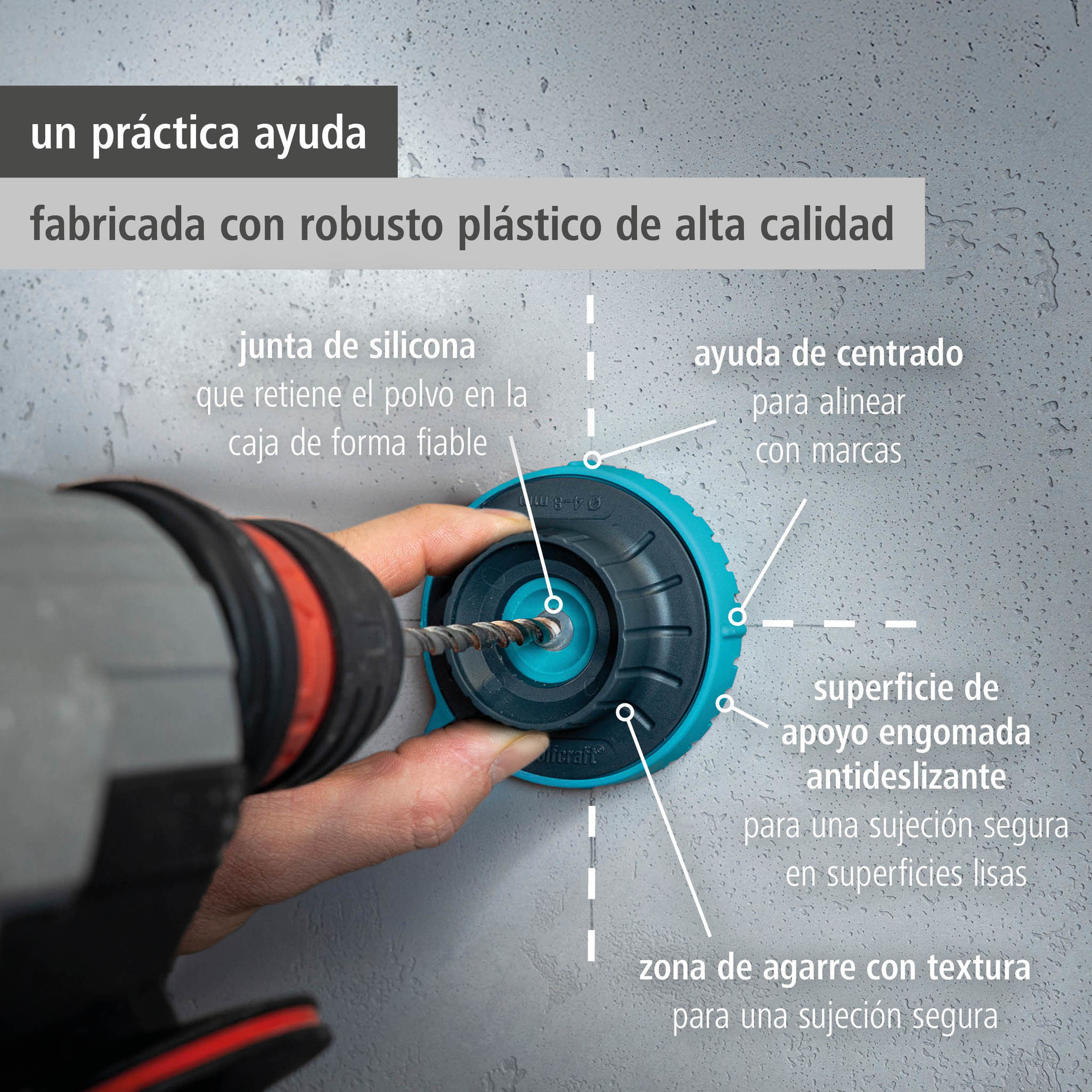 Dust Catcher Container for Drill Bits, Ø 4–8 mm (es)