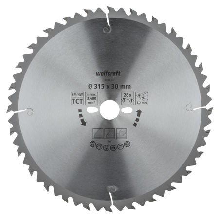 TC Circular Table Saw Blade, green series, Ø 315 mm