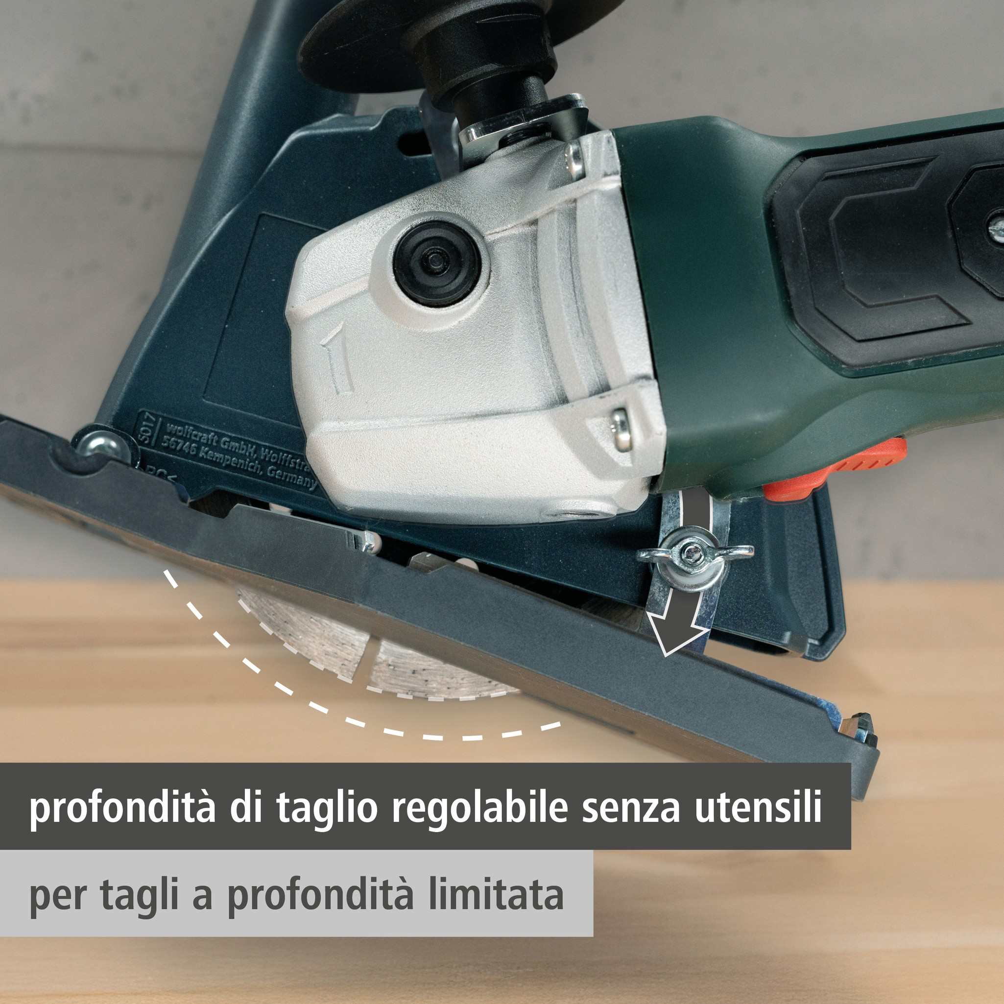 Extraction Hood With Guide Block for Angle Grinder (it)