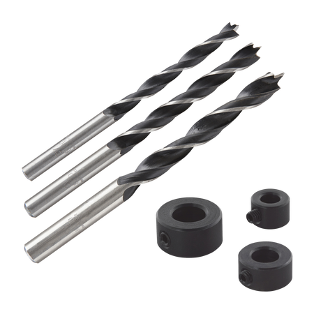 Wood Twist Drill Bit Set With Depth Stop 6 Pcs. - Image 1