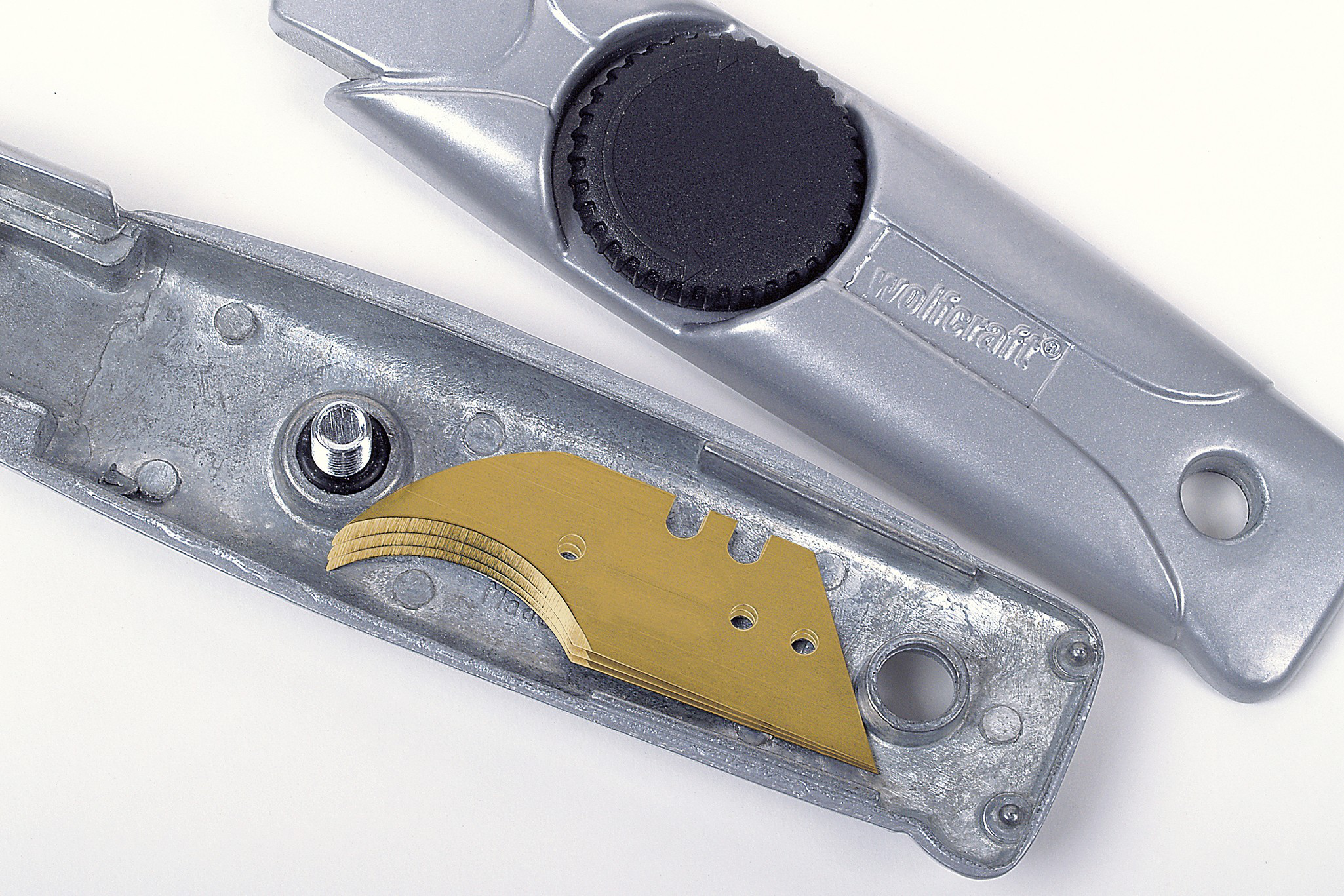 Multi-Purpose Fixed-Blade Knife with Crescent-Shaped Blades