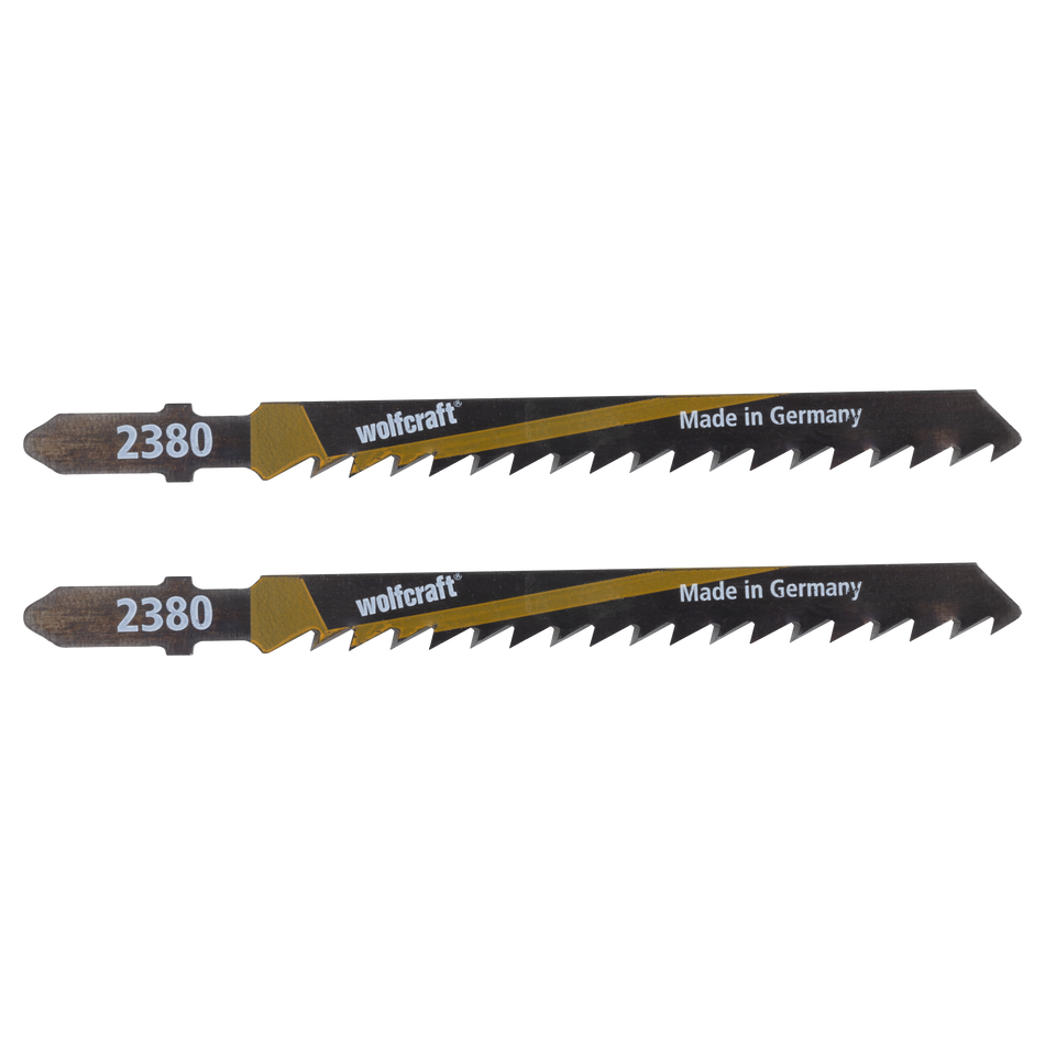 2 HCS Jigsaw Blades, T-shank, wood, fast rough cut