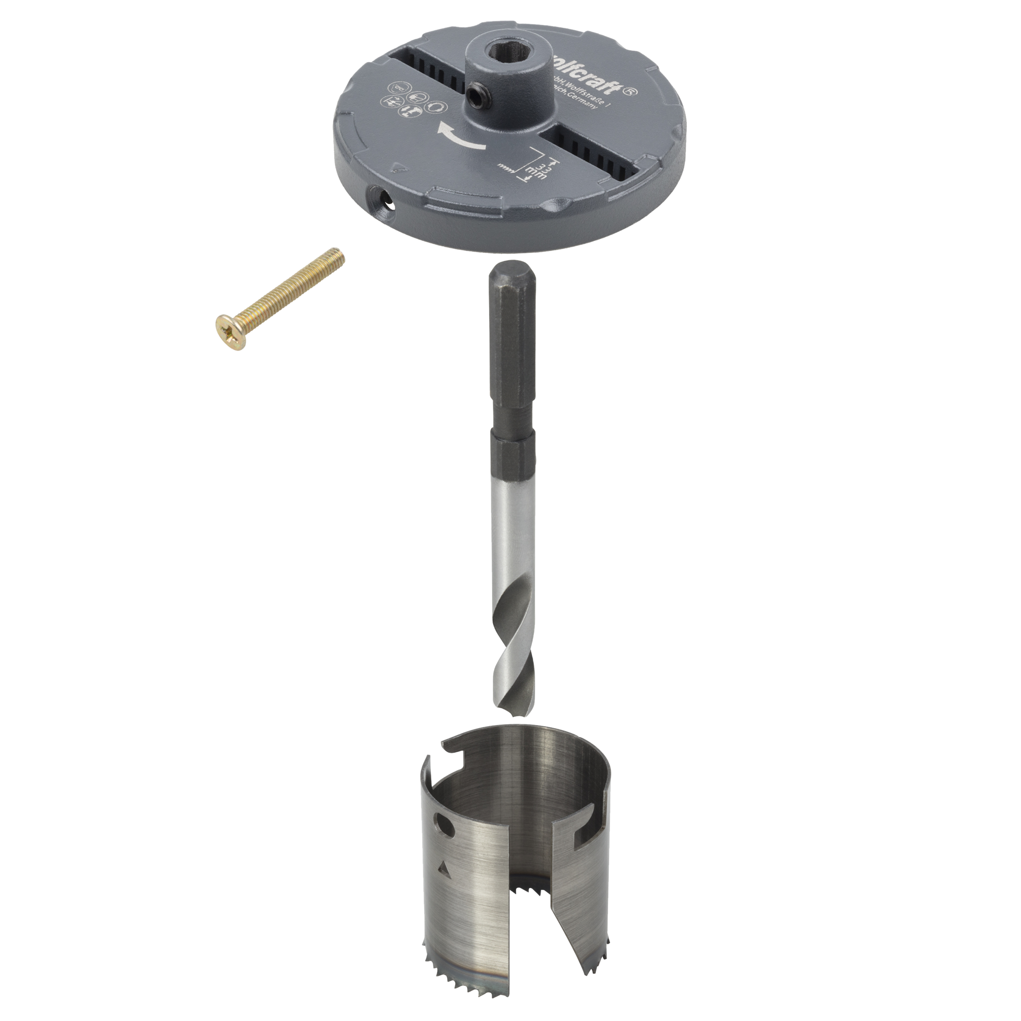 Professional Multi-Blade Hole Saw, Ø 60–74 mm