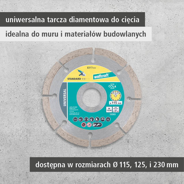 SOLID UNIVERSAL Diamond Cutting Disc, Ø 115 mm (pl)