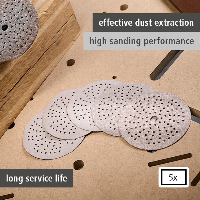 Multi-Hole Sanding Discs for Eccentric Sanders, Ø 125 mm (en)