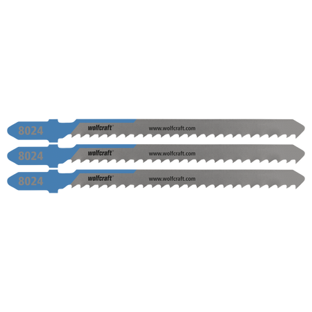3 Jigsaw Blades, Sheet Steel, Fine Curved Cuts