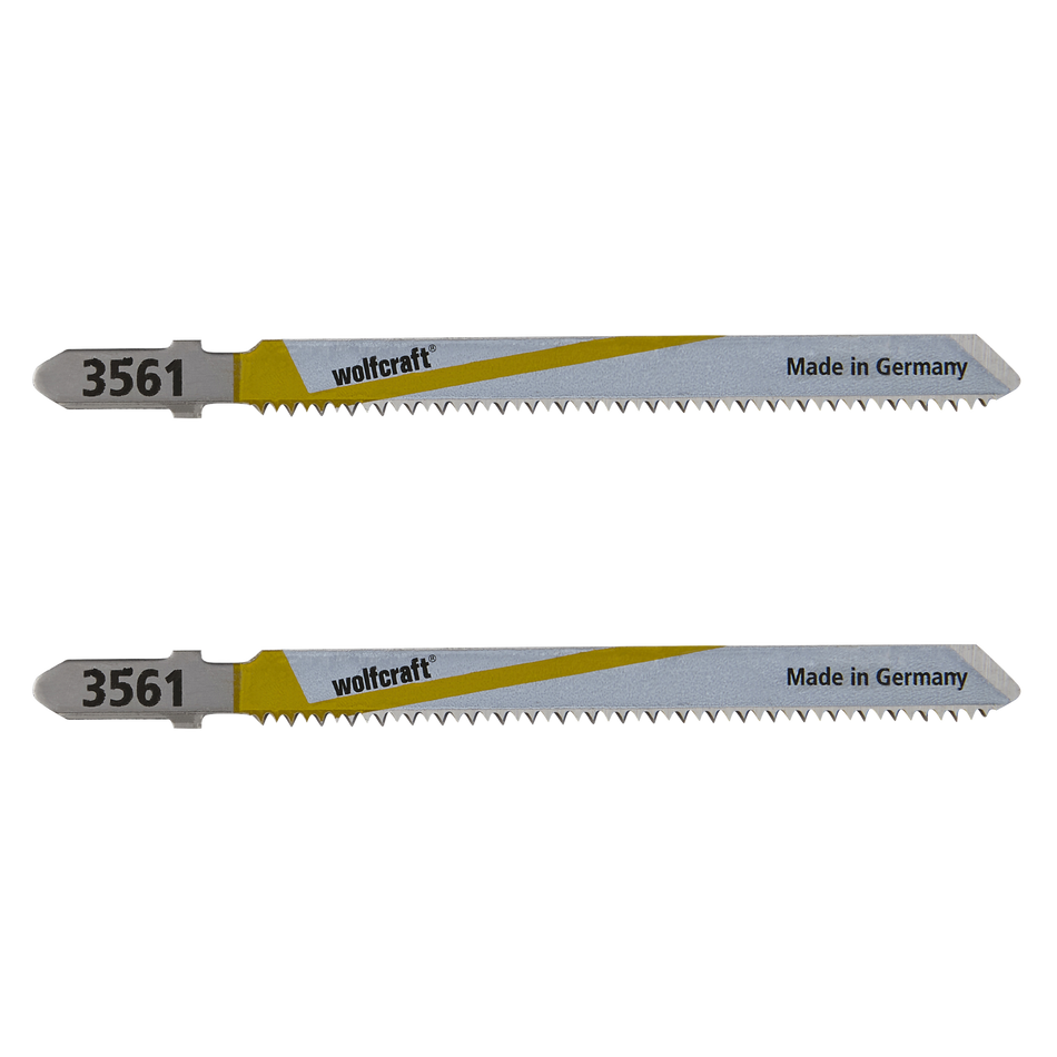2 BIM Jigsaw Blades, T-shank, wood and plastic, clean cut