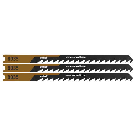 3 Jigsaw Blades, Softwood, Fine Curved Cuts