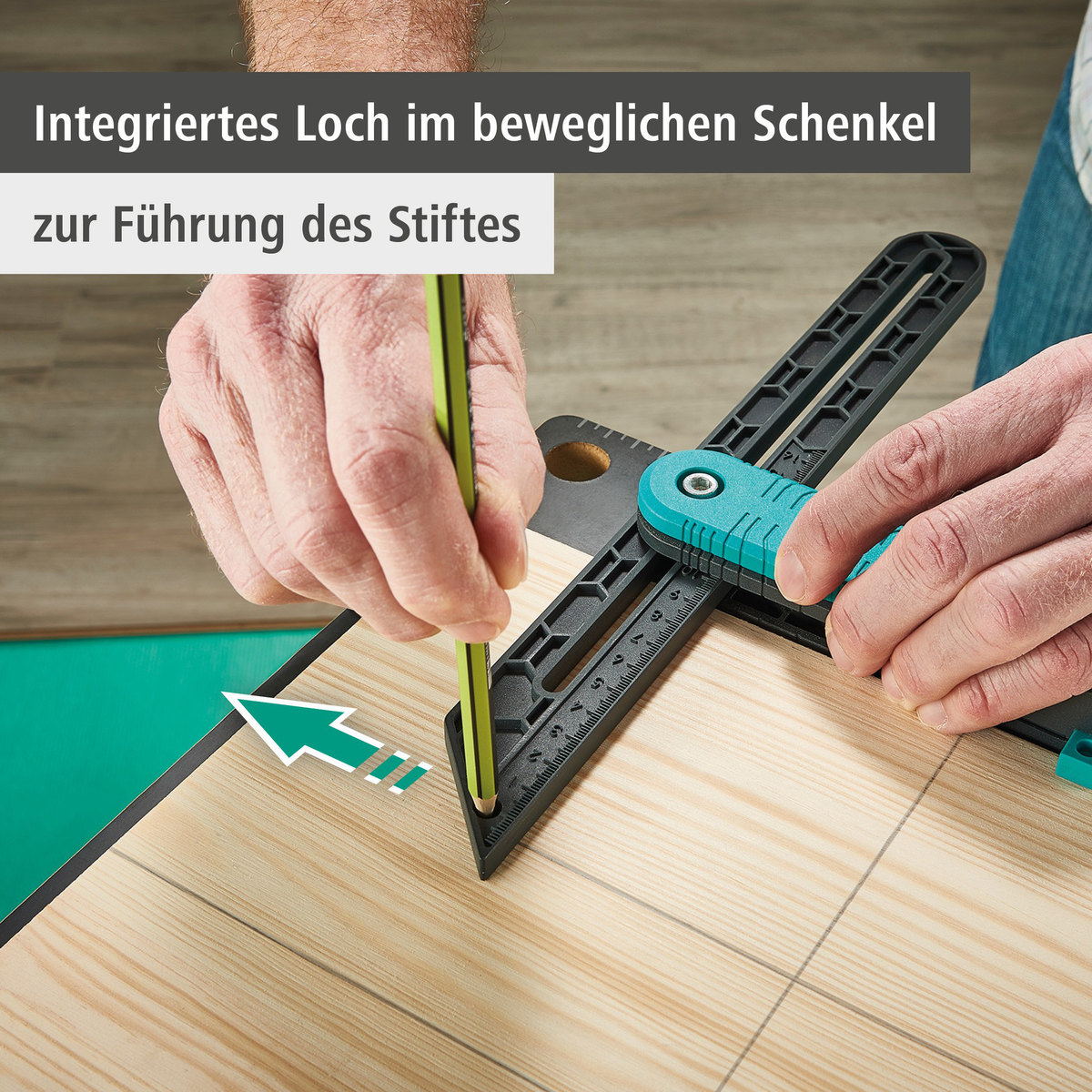 Angular Bevel Gauge with Marking Gauge Function (de)