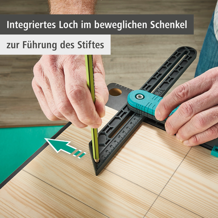 Angular Bevel Gauge with Marking Gauge Function (de)