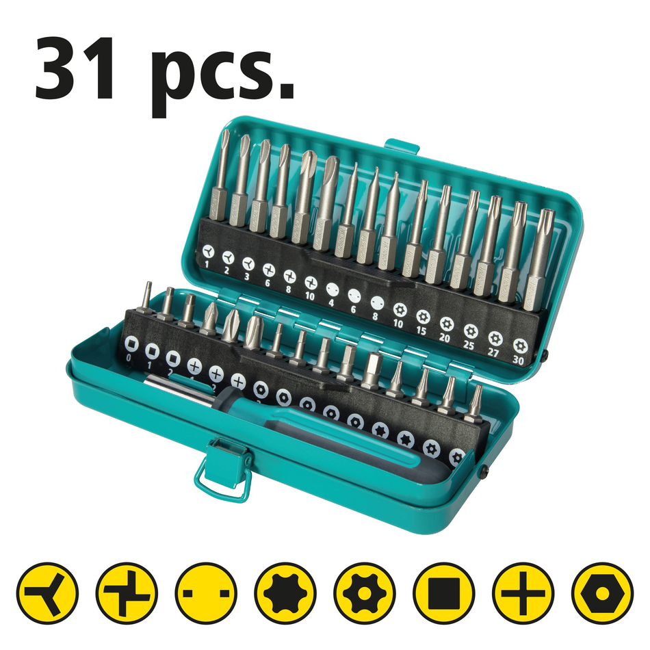 Safety Bit Box for Safety Screws, 31 Pcs. - Image 2