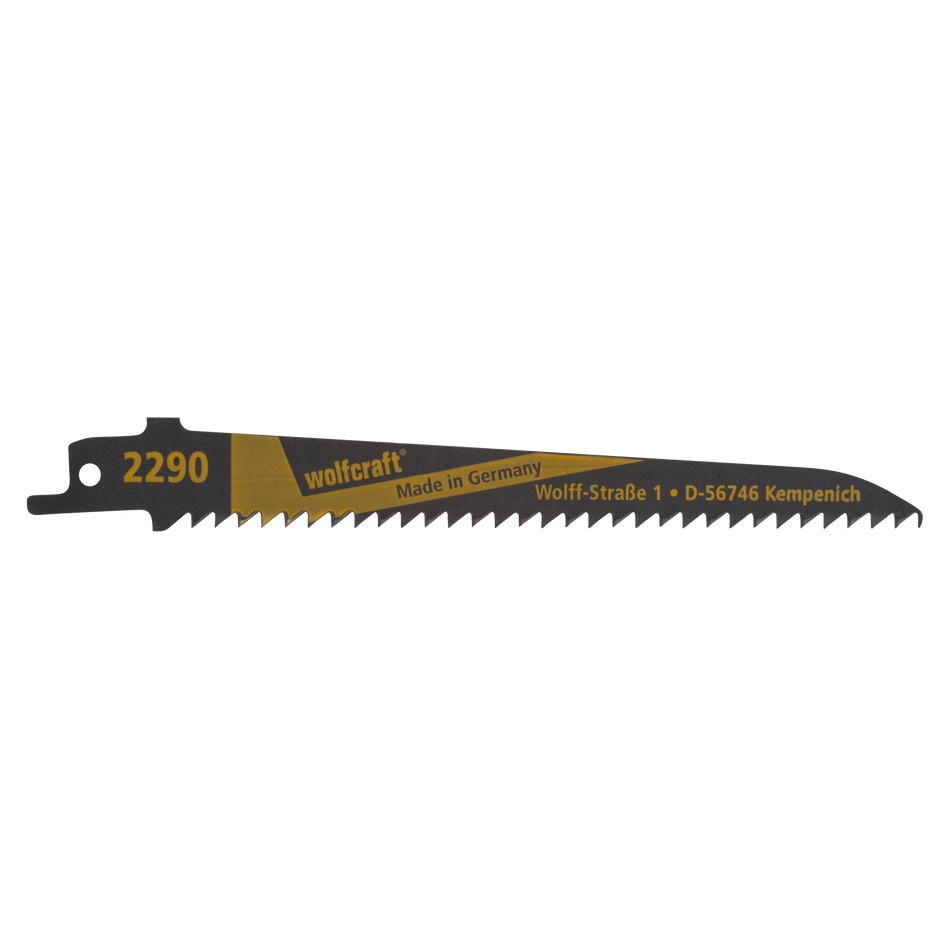 2 CV Sabre Saw Blades, wood and plastic, fine curved cut, very suitable softwood, wooden beams, plastic