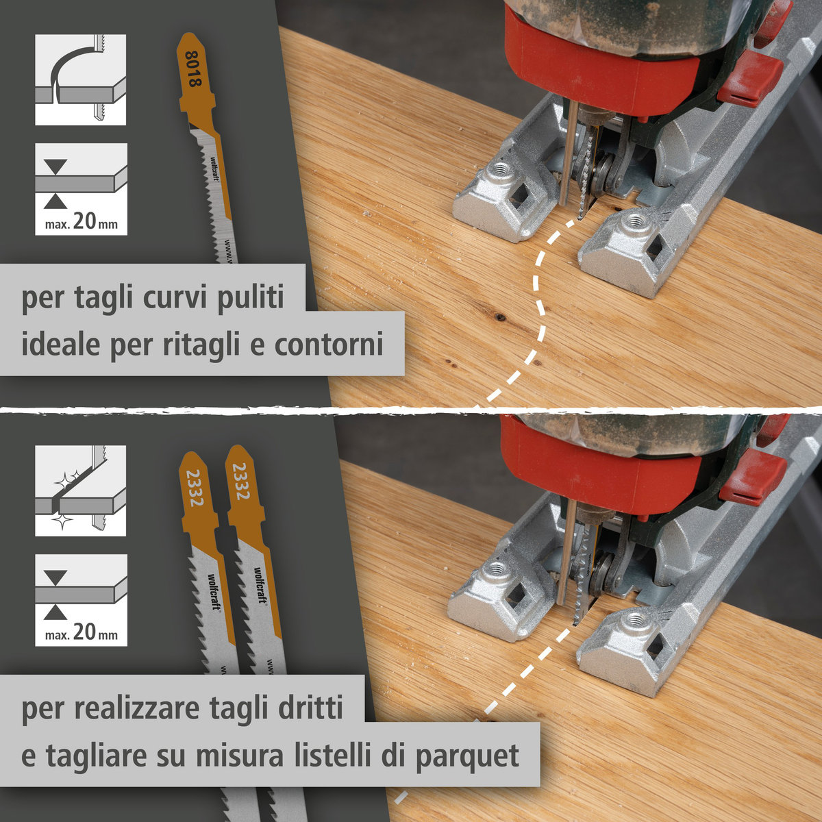 Jigsaw Blade Project Set for Parquet, 3 Pcs. (it)