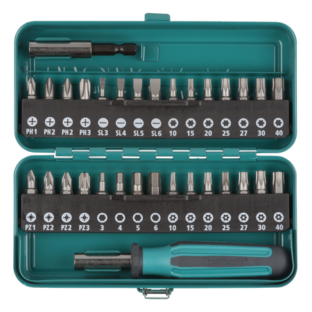 Bit Box Flat / Crosshead (PH/PZ) / TORX® (T) / TORX® With Bore Hole / Hexagonal, 32 Pcs.