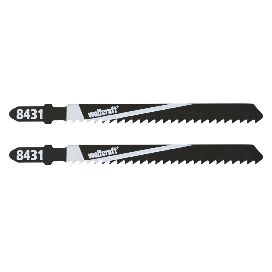 2 HCS Jigsaw Blades, T-shank, softwood, rough cut