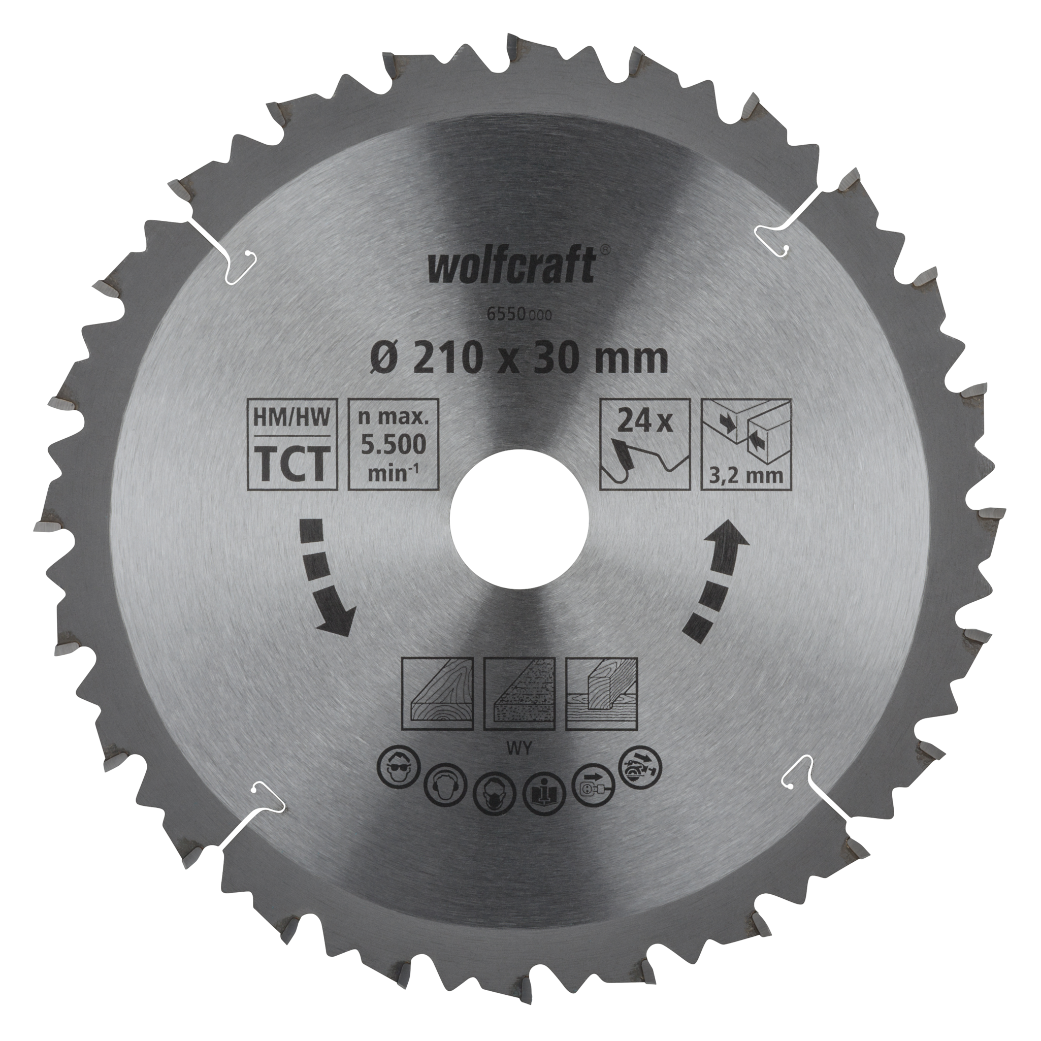 TC Cross and Mitre Cut Saw Blade, brown series, Ø 210 mm