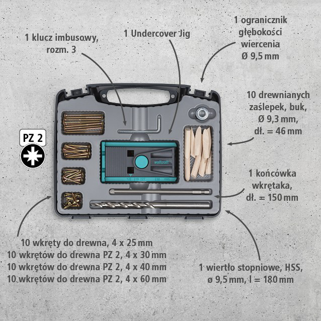 Undercover Jig Set PZ, 55 pcs. (pl)