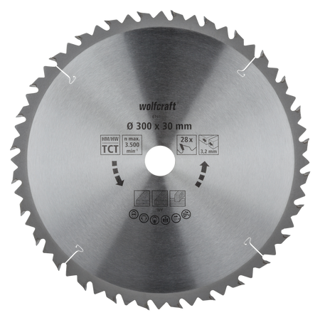 TC Circular Table Saw Blade, brown series, Ø 300 mm