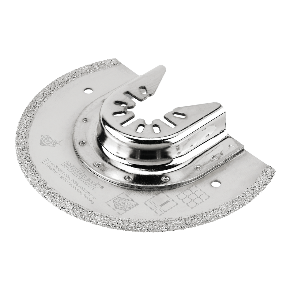 Diamond-Coated Radial Saw Blade PRO”, universal receptacle, mortar residues, cement joints, Ø 85 mm