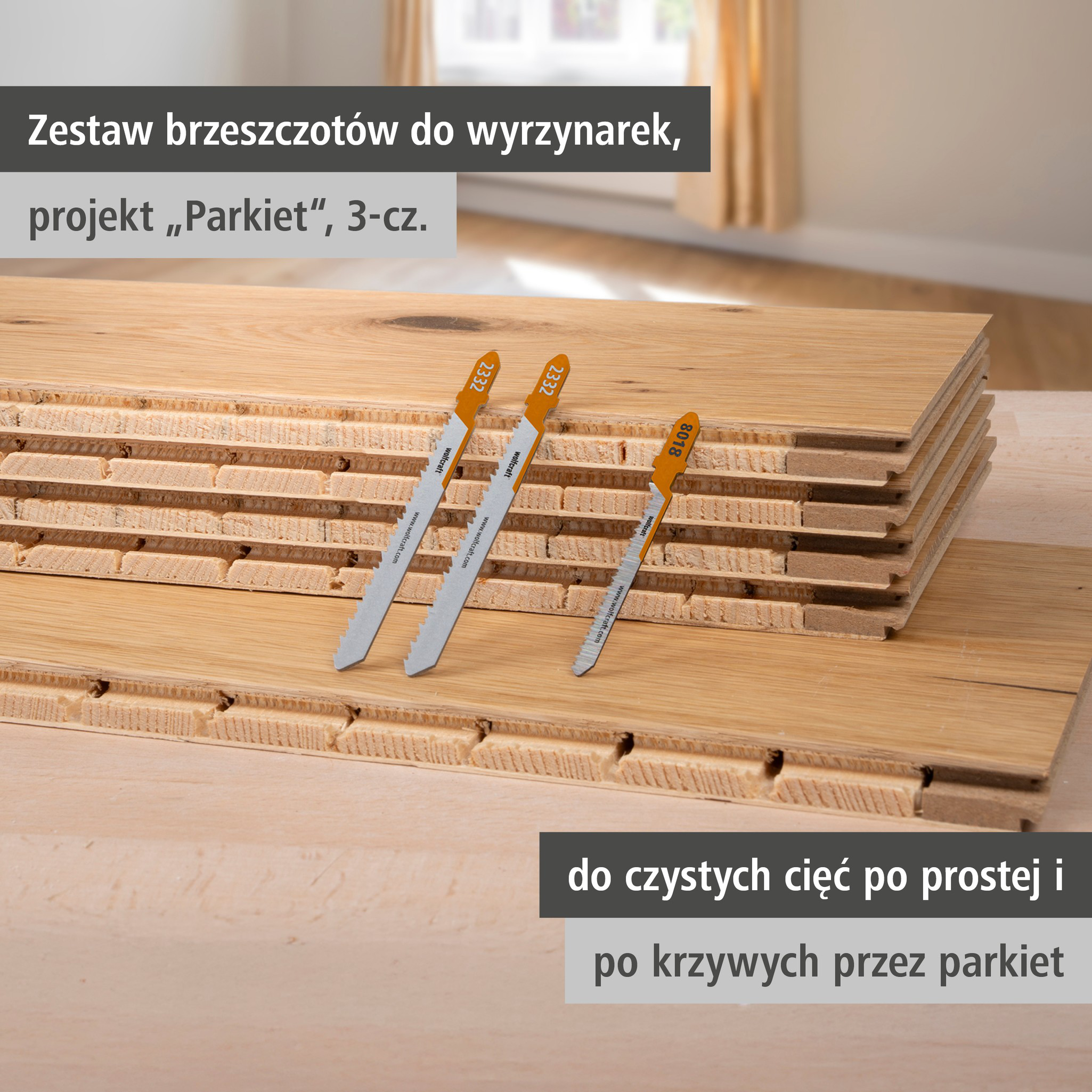 Jigsaw Blade Project Set for Parquet, 3 Pcs. (pl)