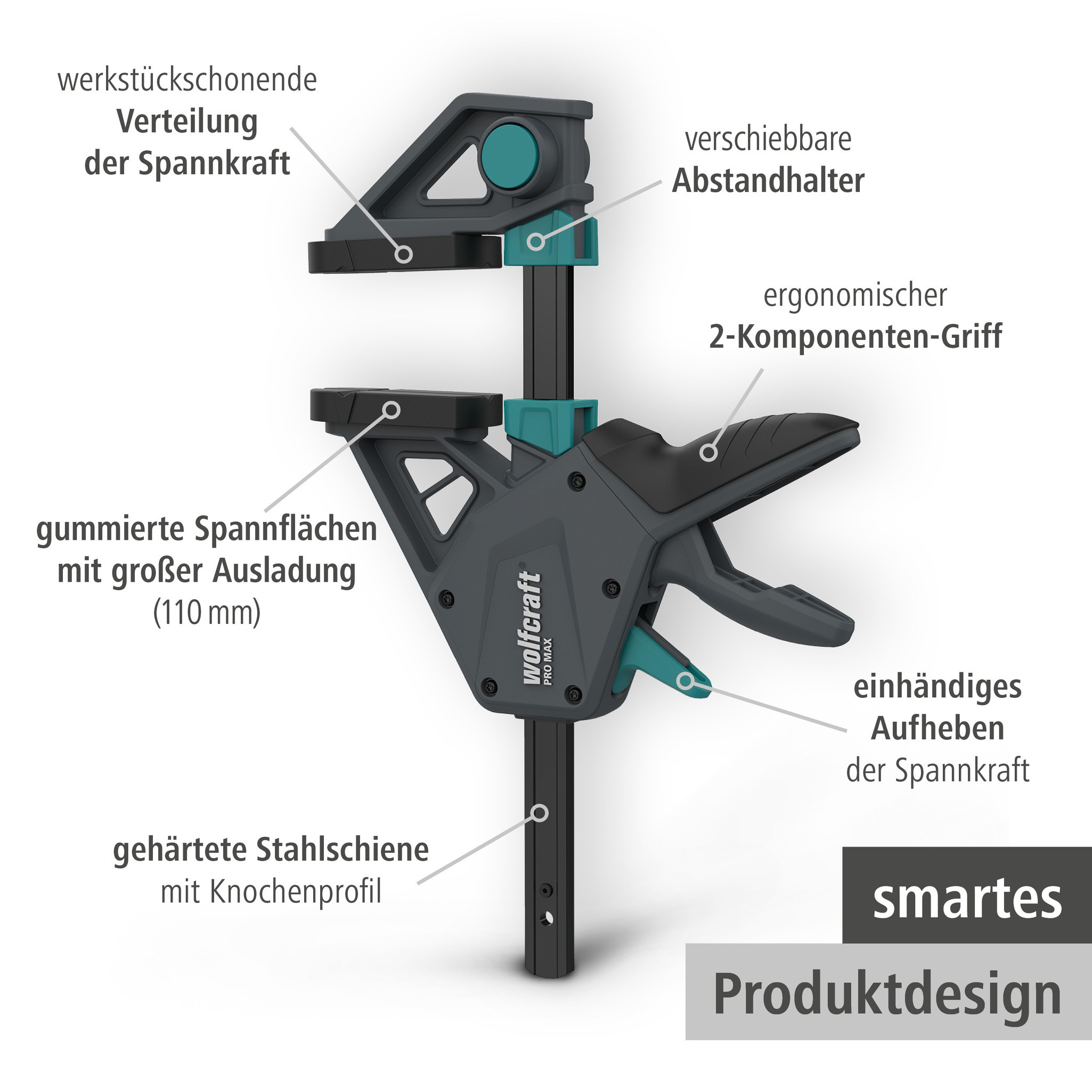 PRO MAX One-Hand Clamp (de)