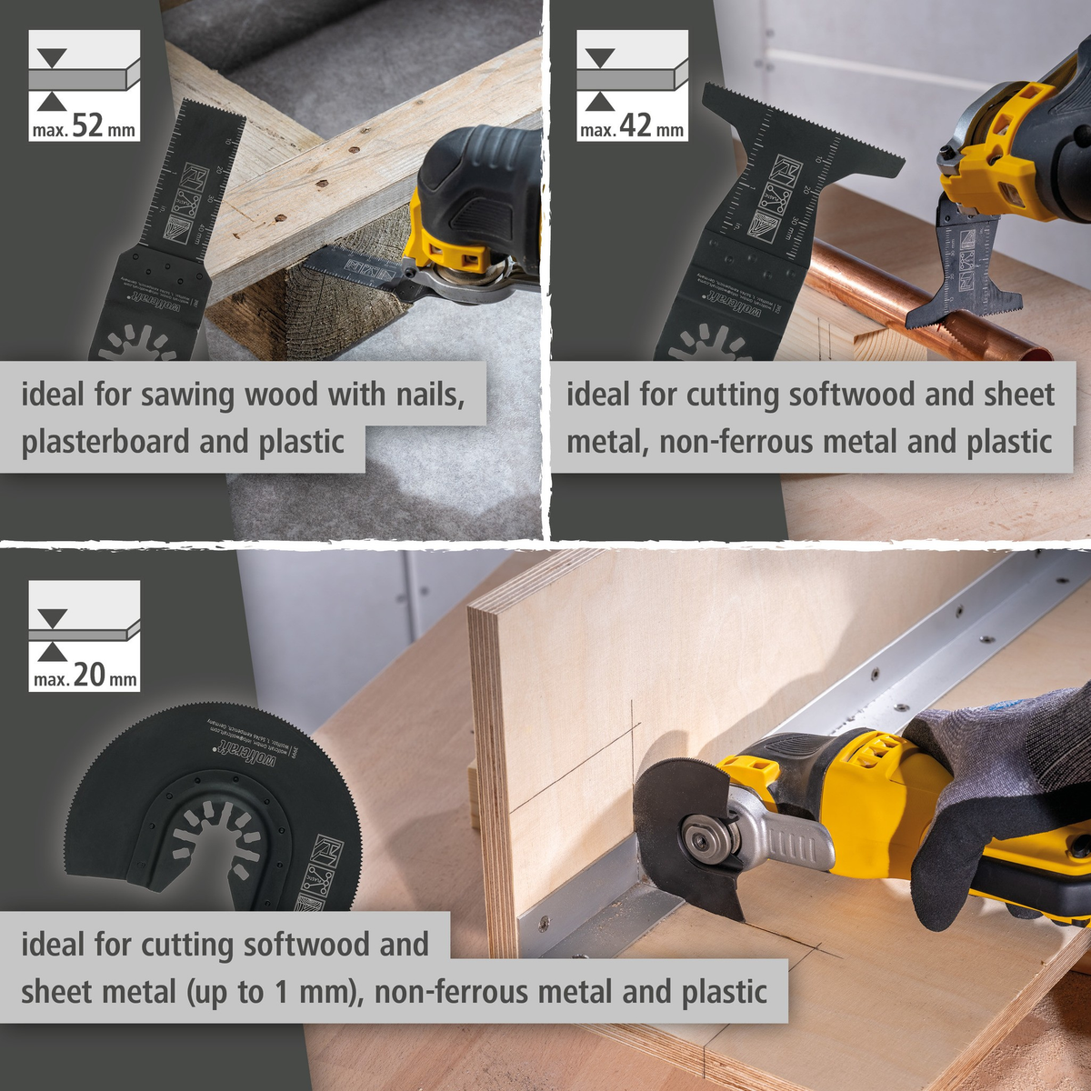 Multi-Tool Set for Demolition Work, 3 Pcs. (en)