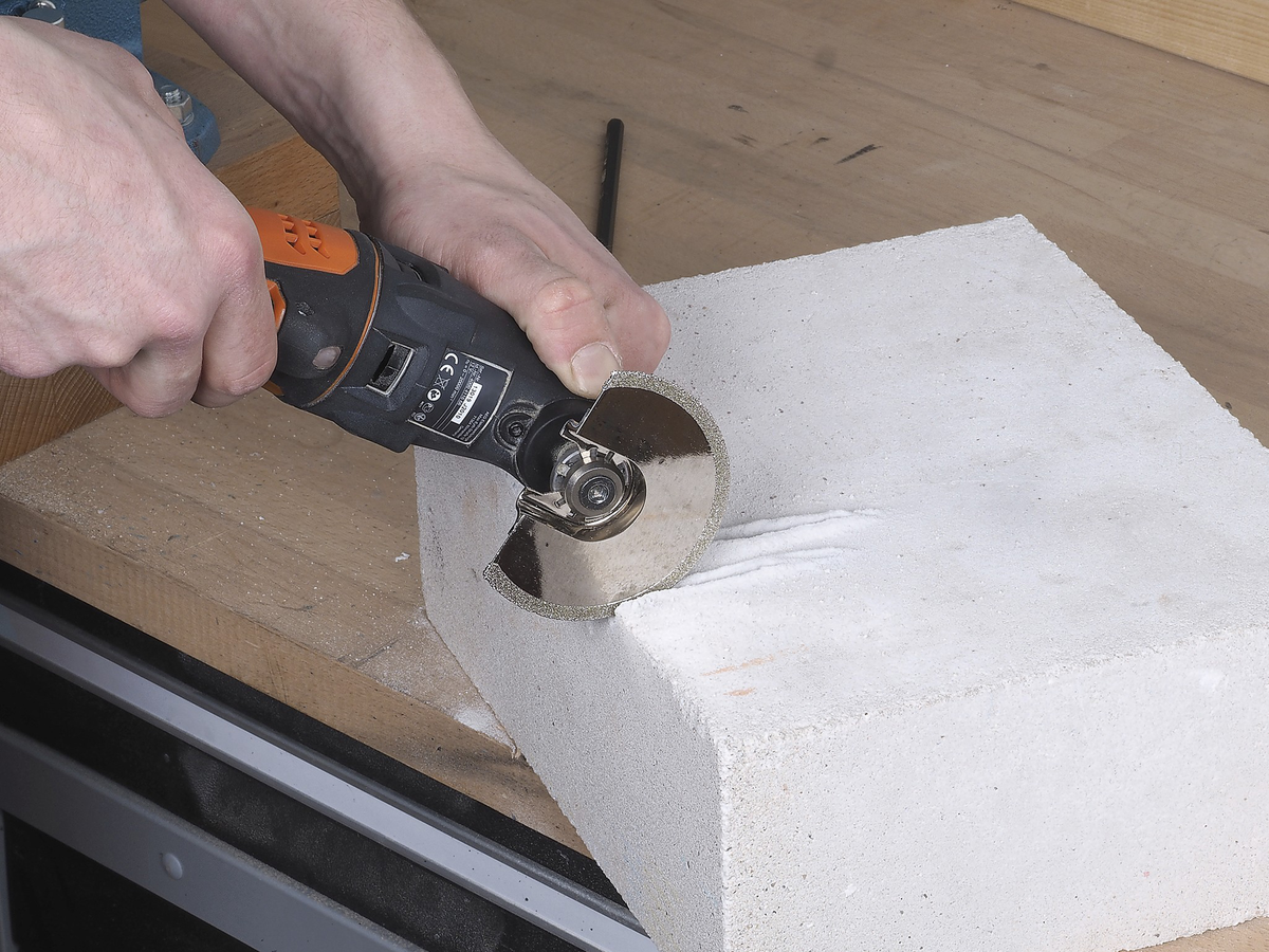 Diamond-Coated Radial Saw Blade “PRO”, universal receptacle, mortar residues, cement joints, Ø 85 mm