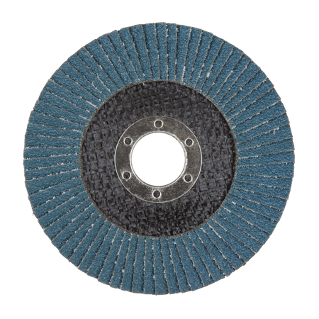Lamellar Flap Disc for metal, zircon corundum, Ø 115 mm, grain 40