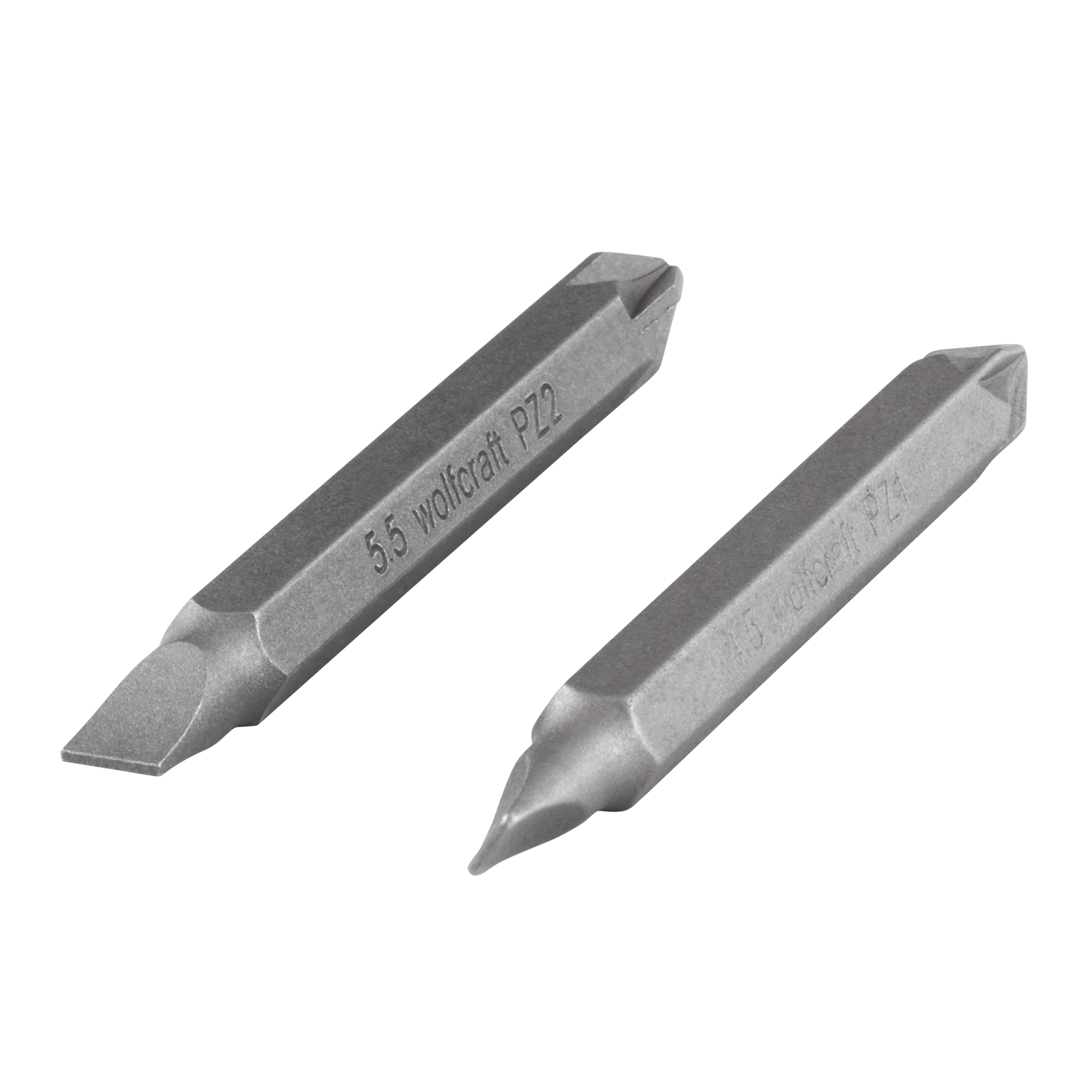 Double Bit Set, Flat / Crosshead (PZ), 2 Pcs.