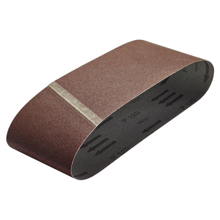 3 Fabric Sanding Belts 100 x 690 mm, grain 120