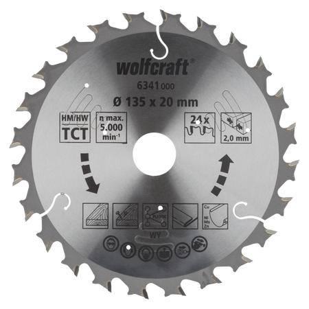 Circular Saw Blade for Cordless Circular Hand Saws, purple series, Ø 135 mm