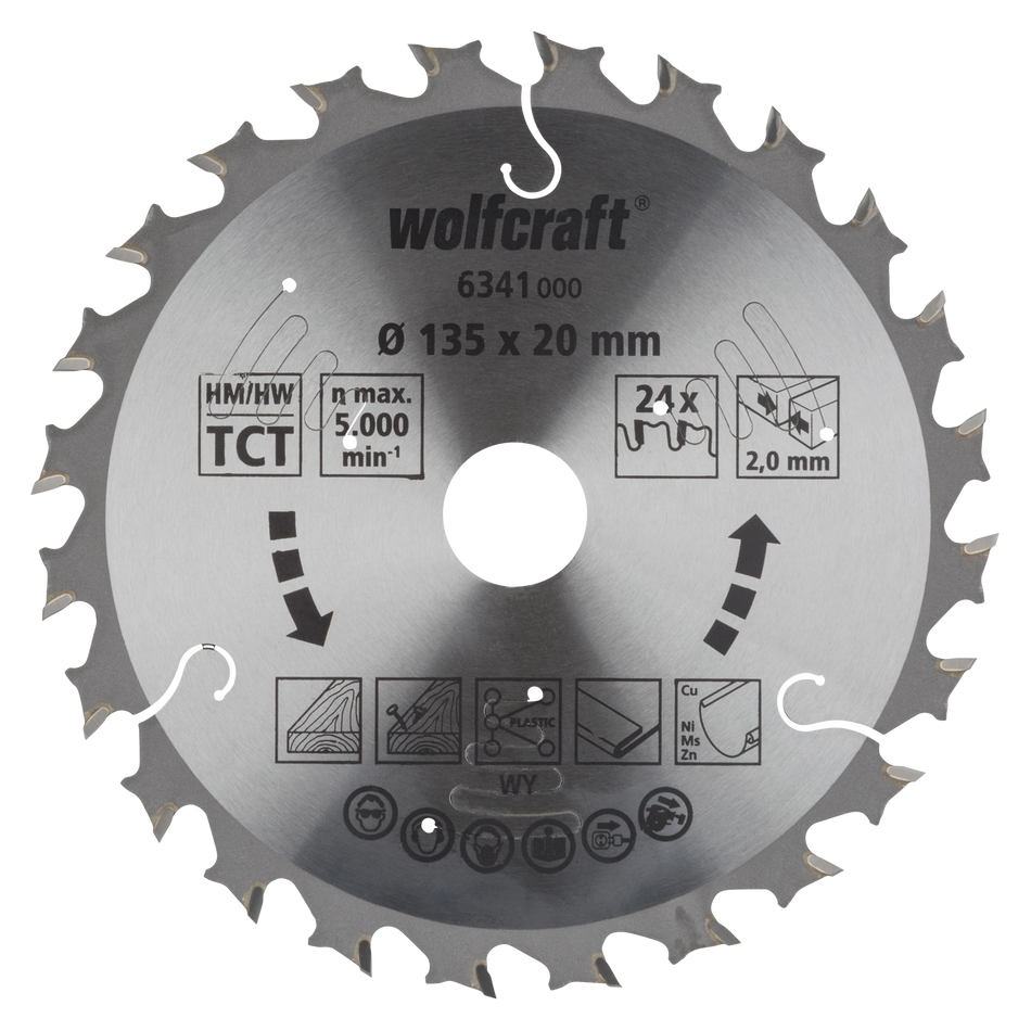 Circular Saw Blade for Cordless Circular Hand Saws, purple series, Ø 135 mm