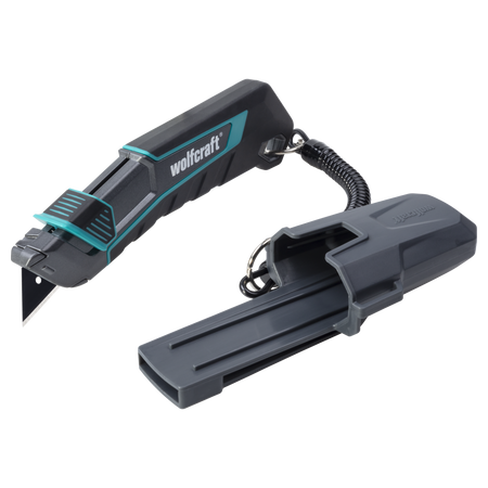 PRO SAFETY Trapezium Blade Knife with Sheath - Image 1