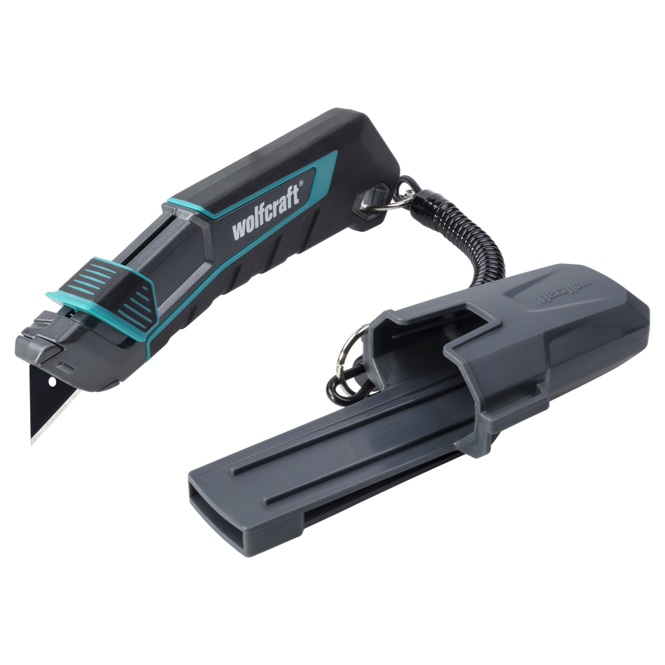 PRO SAFETY Trapezium Blade Knife with Sheath - Image 1