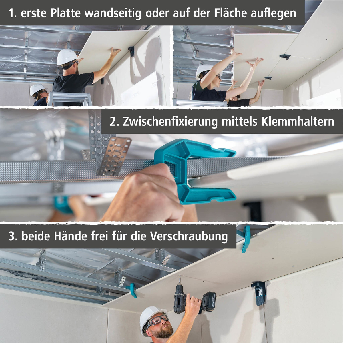 Drywall Installation Set for Ceiling Panels (de)