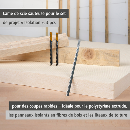 Jigsaw Blade Project Set for Insulation, 3 Pcs. (fr)