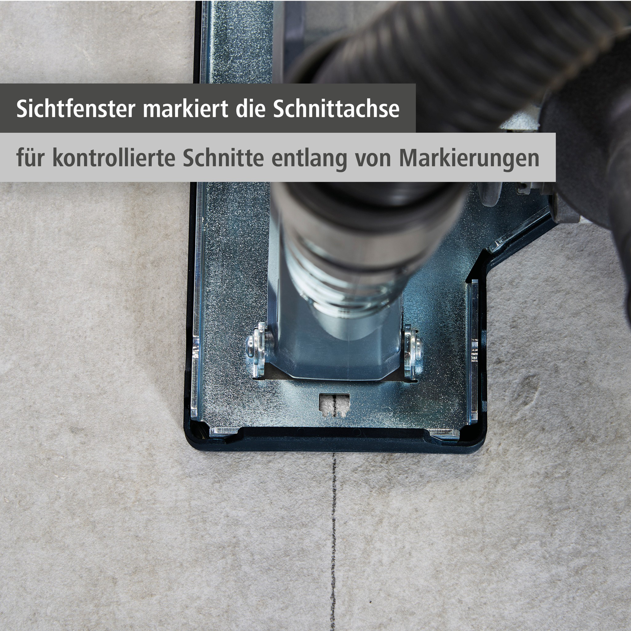 Extraction Hood With Guide Block for Angle Grinder (de)
